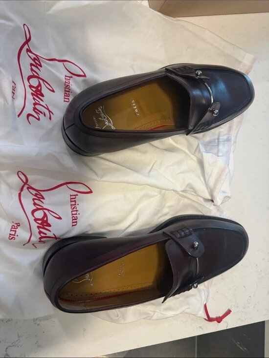 Christian Louboutin Men’s Chambelic Flat in Oxblood main image 4